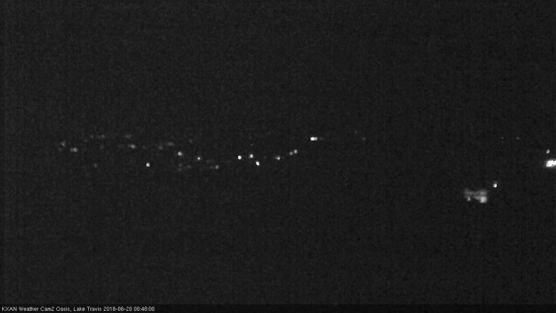 Lake Travis webcam, June 19, 2018 11:50 PM CT