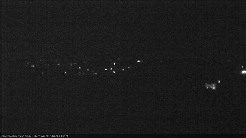 Lake Travis webcam, June 19, 2018 11:55 PM CT