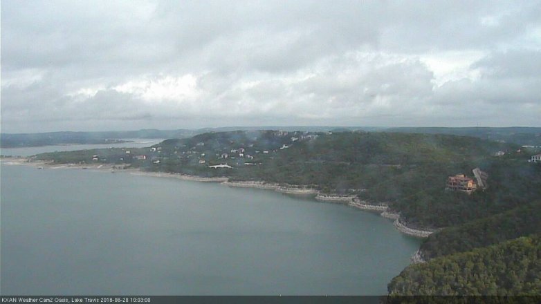 Lake Travis webcam, June 20, 2018 9:05 AM CT