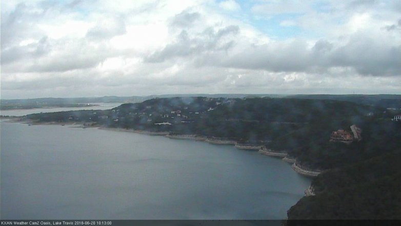Lake Travis webcam, June 20, 2018 9:15 AM CT