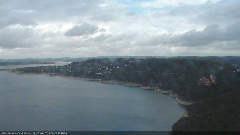 Lake Travis webcam, June 20, 2018 9:20 AM CT