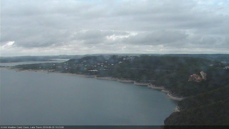 Lake Travis webcam, June 20, 2018 9:25 AM CT