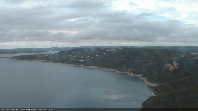Lake Travis webcam, June 20, 2018 9:30 AM CT