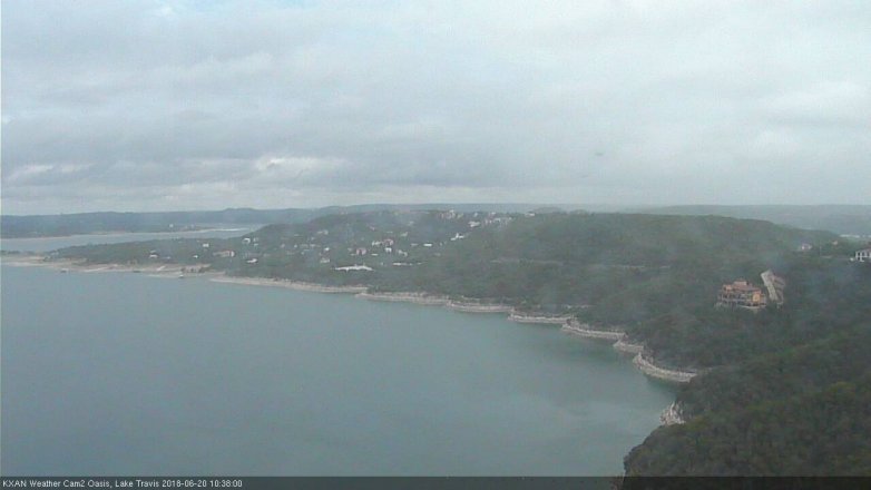 Lake Travis webcam, June 20, 2018 9:40 AM CT