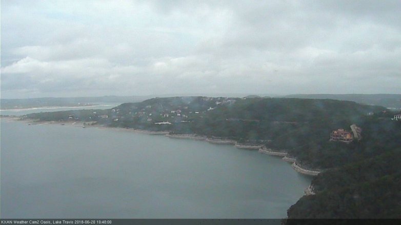 Lake Travis webcam, June 20, 2018 9:50 AM CT
