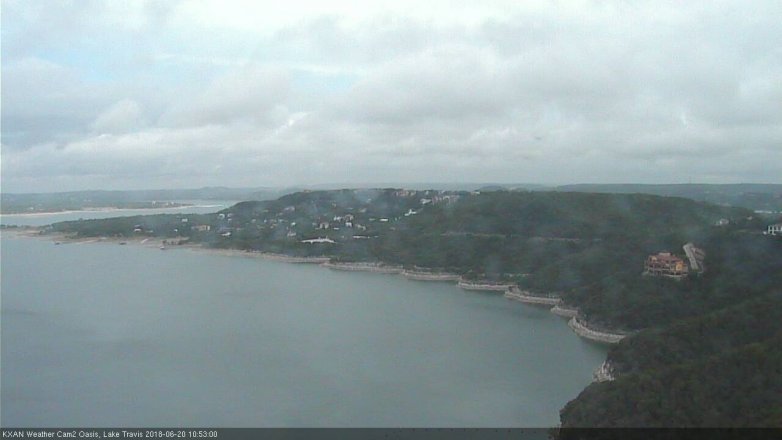 Lake Travis webcam, June 20, 2018 9:55 AM CT