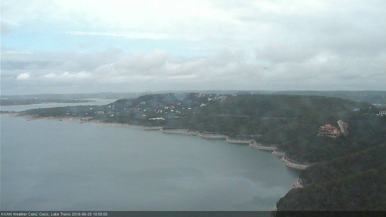Lake Travis webcam, June 20, 2018 10:00 AM CT