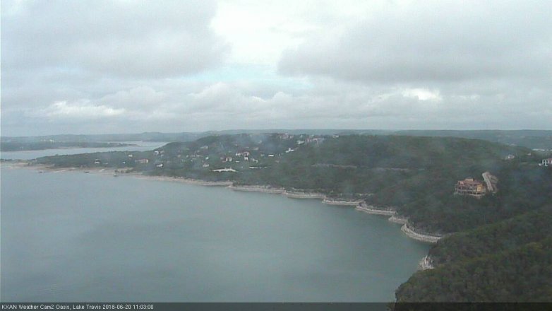 Lake Travis webcam, June 20, 2018 10:05 AM CT