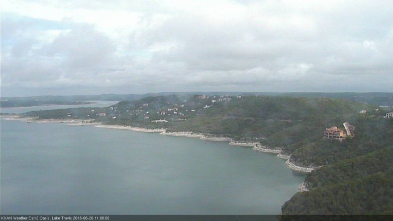 Lake Travis webcam, June 20, 2018 10:10 AM CT