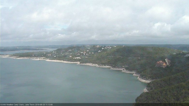 Lake Travis webcam, June 20, 2018 10:15 AM CT