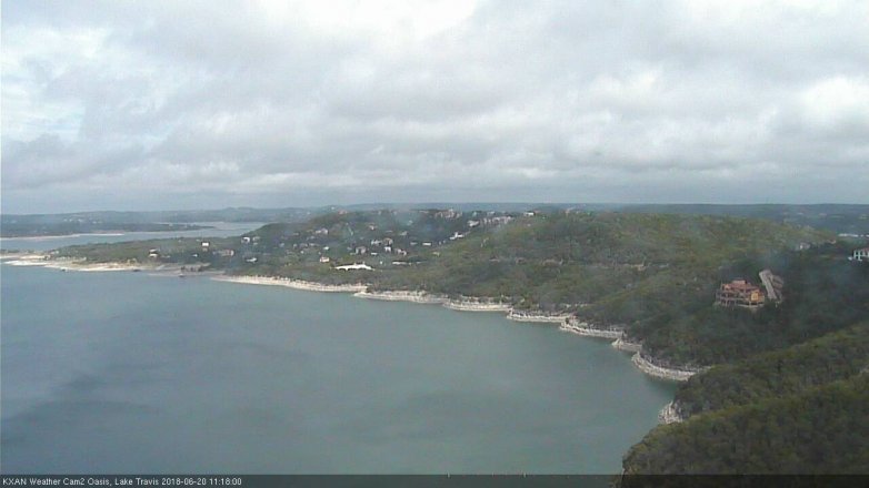 Lake Travis webcam, June 20, 2018 10:20 AM CT
