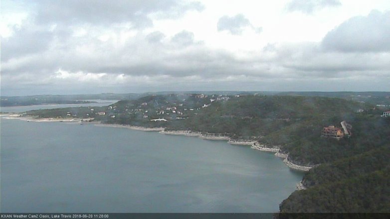 Lake Travis webcam, June 20, 2018 10:30 AM CT