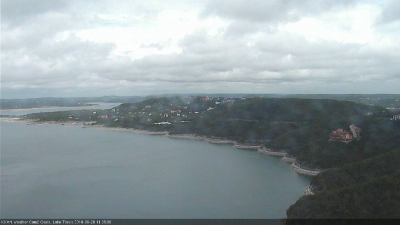 Lake Travis webcam, June 20, 2018 10:40 AM CT