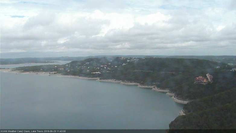 Lake Travis webcam, June 20, 2018 10:45 AM CT