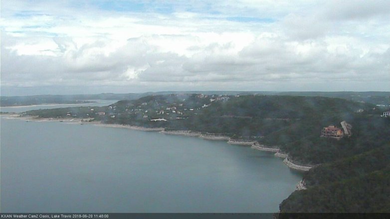 Lake Travis webcam, June 20, 2018 10:50 AM CT