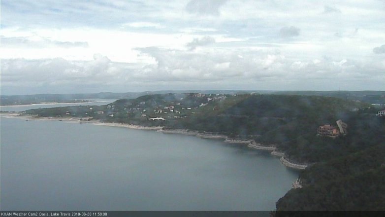 Lake Travis webcam, June 20, 2018 11:00 AM CT