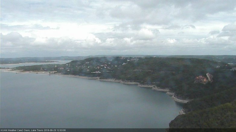 Lake Travis webcam, June 20, 2018 11:05 AM CT