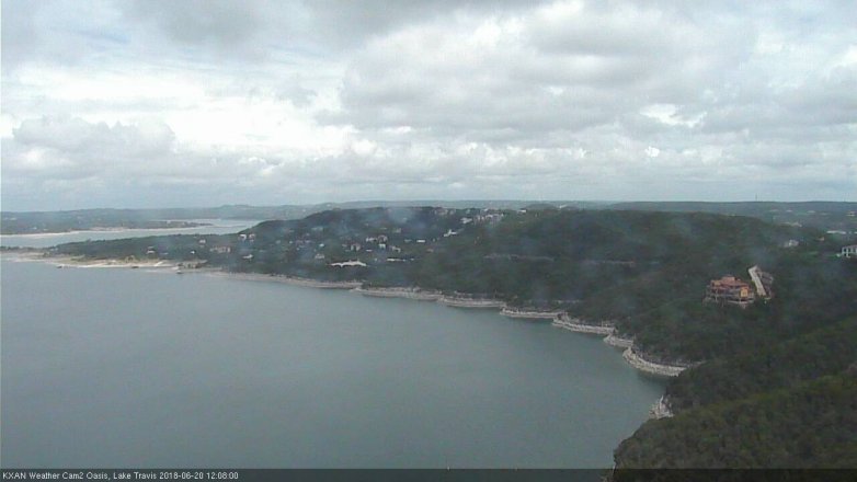 Lake Travis webcam, June 20, 2018 11:10 AM CT