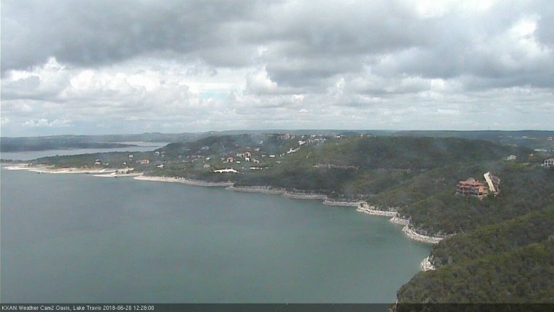 Lake Travis webcam, June 20, 2018 11:30 AM CT