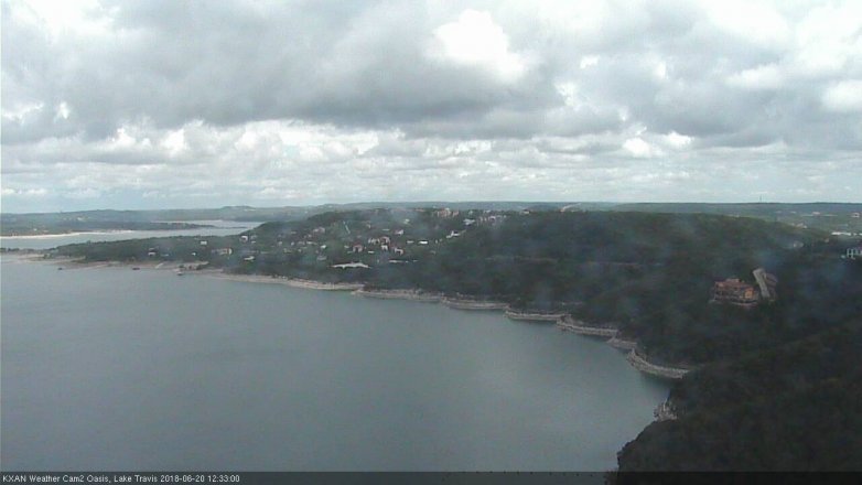 Lake Travis webcam, June 20, 2018 11:35 AM CT