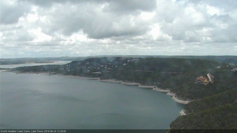 Lake Travis webcam, June 20, 2018 11:40 AM CT