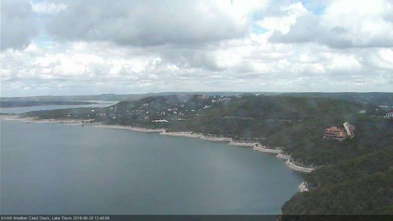 Lake Travis webcam, June 20, 2018 11:50 AM CT