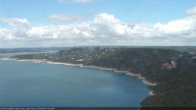 Lake Travis webcam, June 20, 2018 12:05 PM CT
