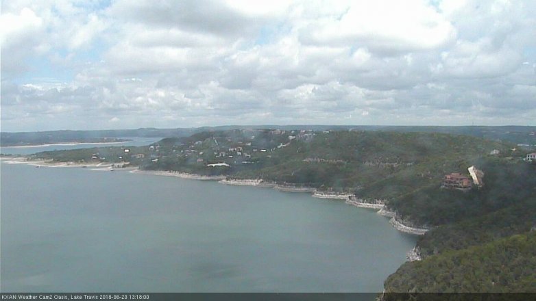Lake Travis webcam, June 20, 2018 12:20 PM CT