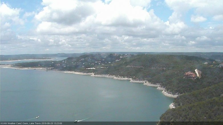 Lake Travis webcam, June 20, 2018 12:25 PM CT