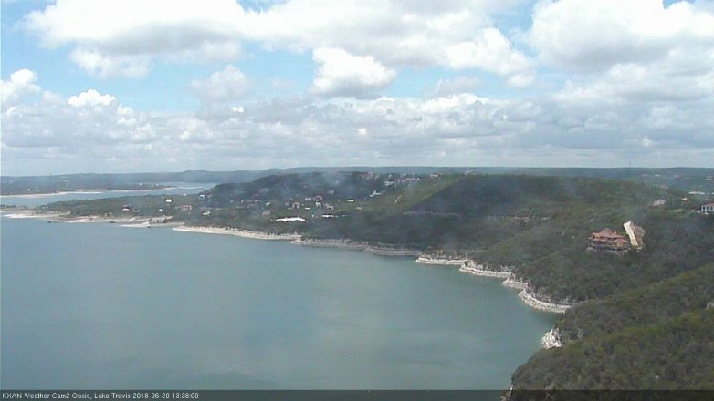 Lake Travis webcam, June 20, 2018 12:40 PM CT
