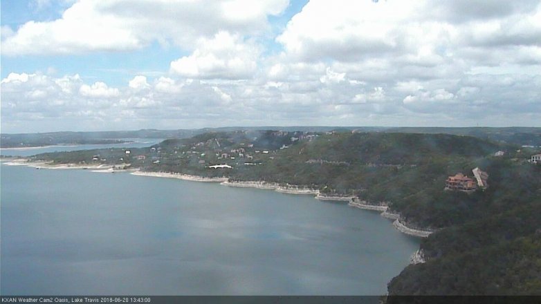 Lake Travis webcam, June 20, 2018 12:45 PM CT