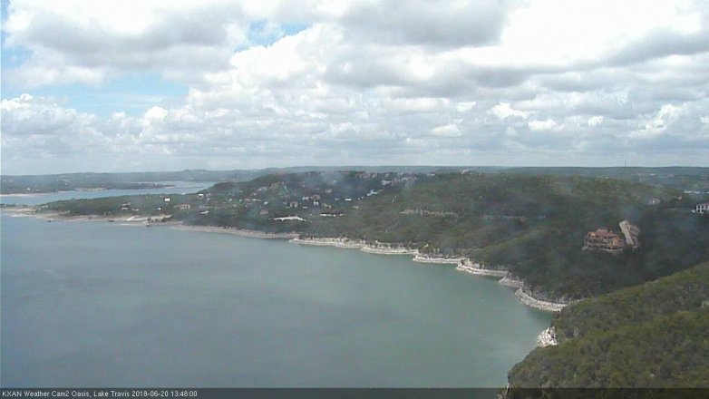 Lake Travis webcam, June 20, 2018 12:50 PM CT