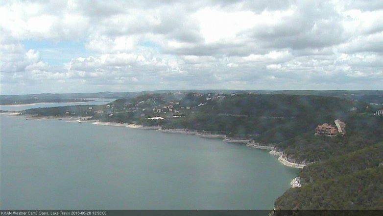 Lake Travis webcam, June 20, 2018 12:55 PM CT