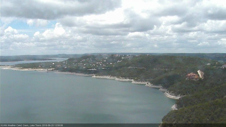 Lake Travis webcam, June 20, 2018 1:00 PM CT