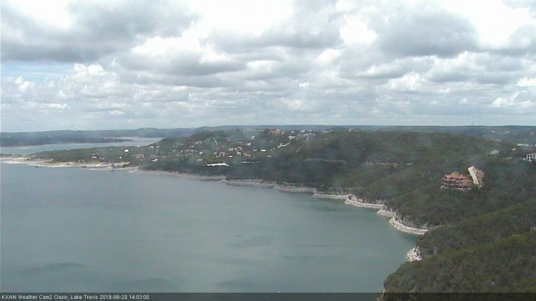 Lake Travis webcam, June 20, 2018 1:05 PM CT
