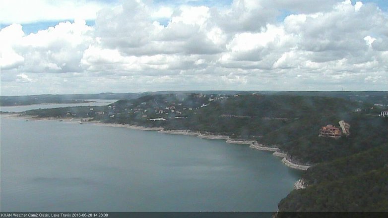 Lake Travis webcam, June 20, 2018 1:30 PM CT