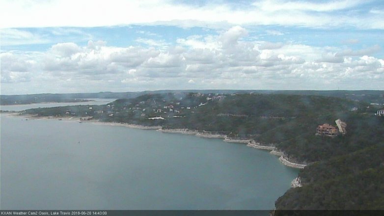 Lake Travis webcam, June 20, 2018 1:45 PM CT