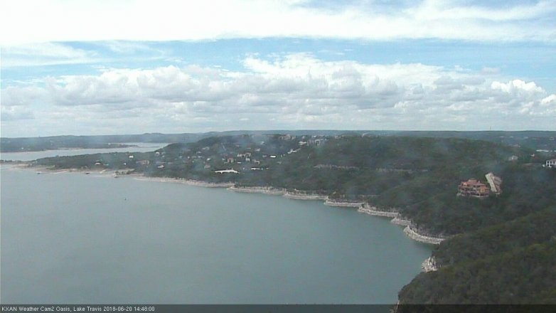 Lake Travis webcam, June 20, 2018 1:50 PM CT