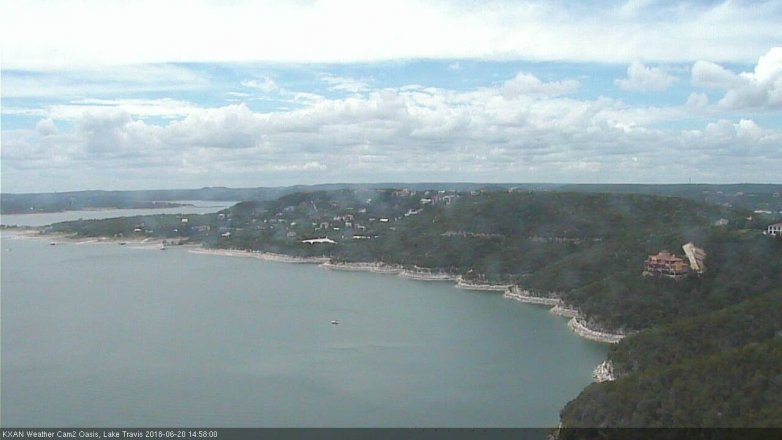 Lake Travis webcam, June 20, 2018 2:00 PM CT