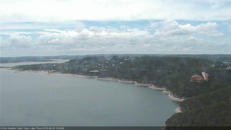 Lake Travis webcam, June 20, 2018 2:10 PM CT