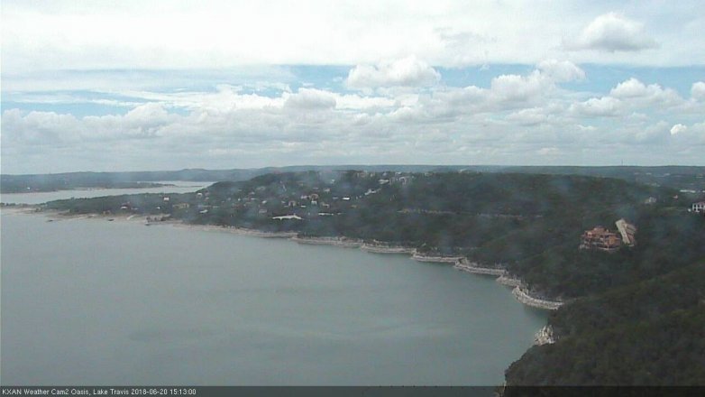 Lake Travis webcam, June 20, 2018 2:15 PM CT