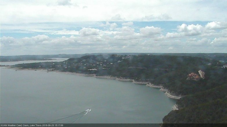 Lake Travis webcam, June 20, 2018 2:20 PM CT