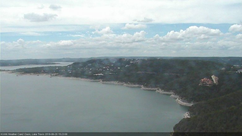 Lake Travis webcam, June 20, 2018 2:25 PM CT