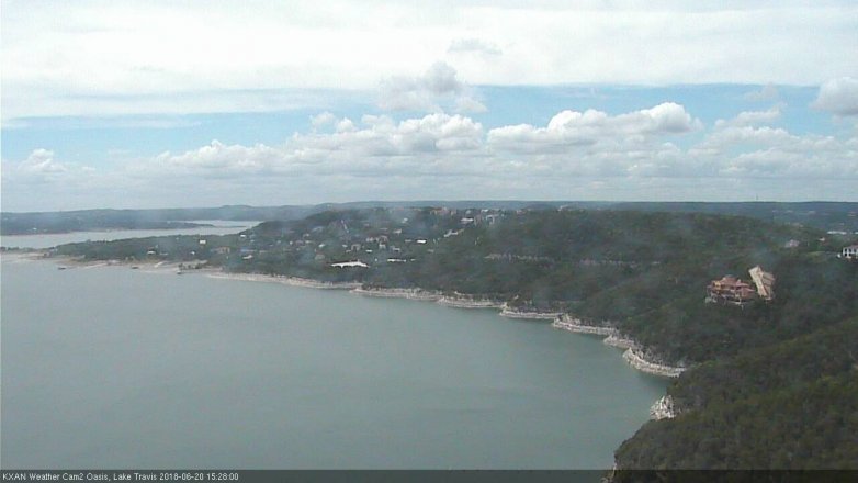 Lake Travis webcam, June 20, 2018 2:30 PM CT