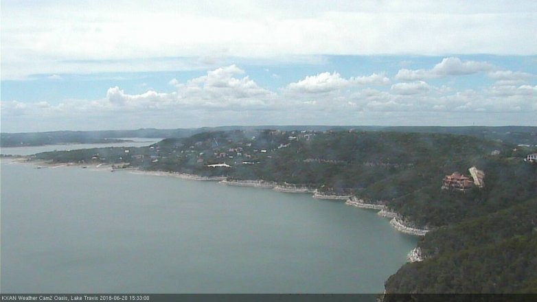 Lake Travis webcam, June 20, 2018 2:35 PM CT
