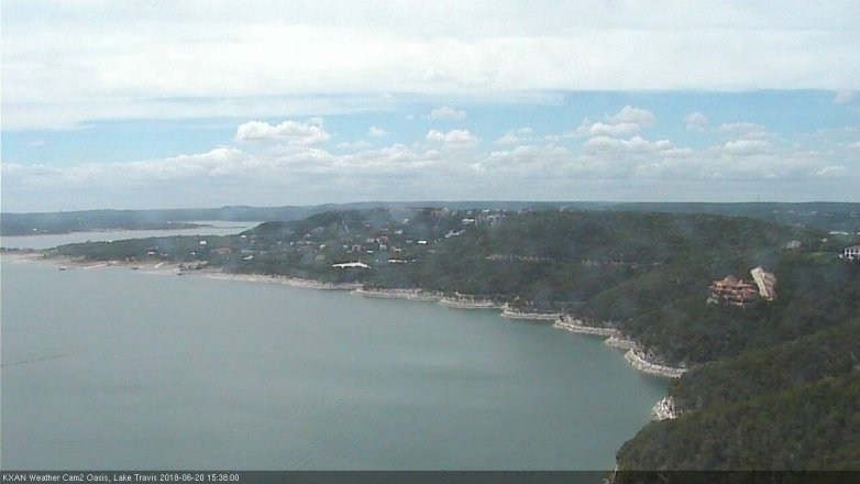 Lake Travis webcam, June 20, 2018 2:40 PM CT