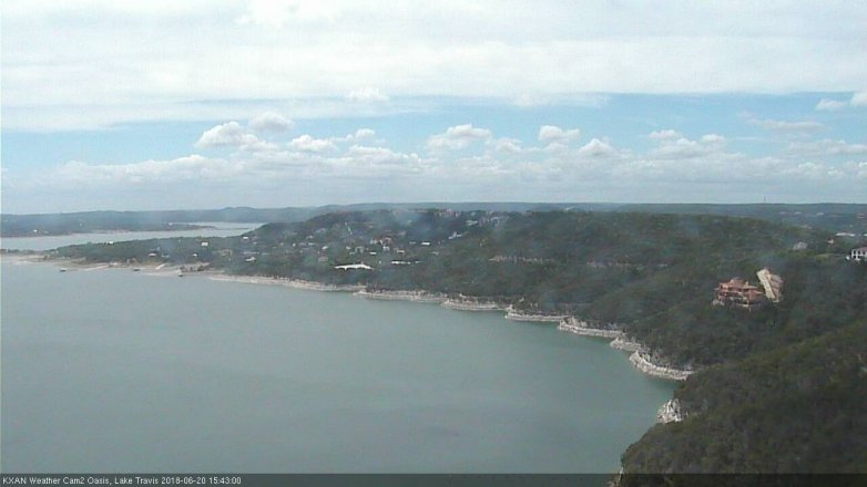Lake Travis webcam, June 20, 2018 2:45 PM CT