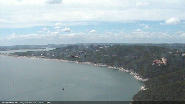 Lake Travis webcam, June 20, 2018 2:50 PM CT