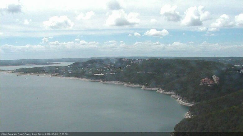 Lake Travis webcam, June 20, 2018 3:00 PM CT