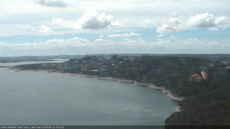 Lake Travis webcam, June 20, 2018 3:05 PM CT